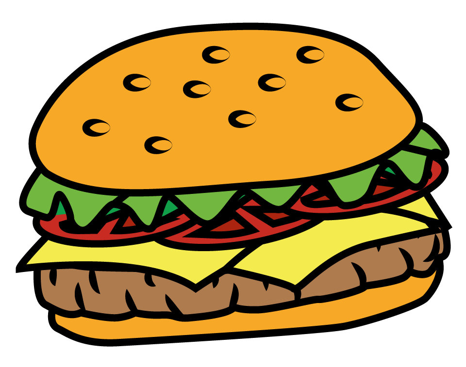 Illustration von Burger